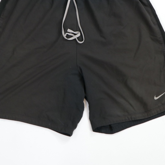 Vintage Nike Mini Swoosh Running Shorts Gray - Picture 3 of 7